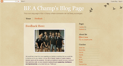 Desktop Screenshot of blog.be-a-champ.com.sg